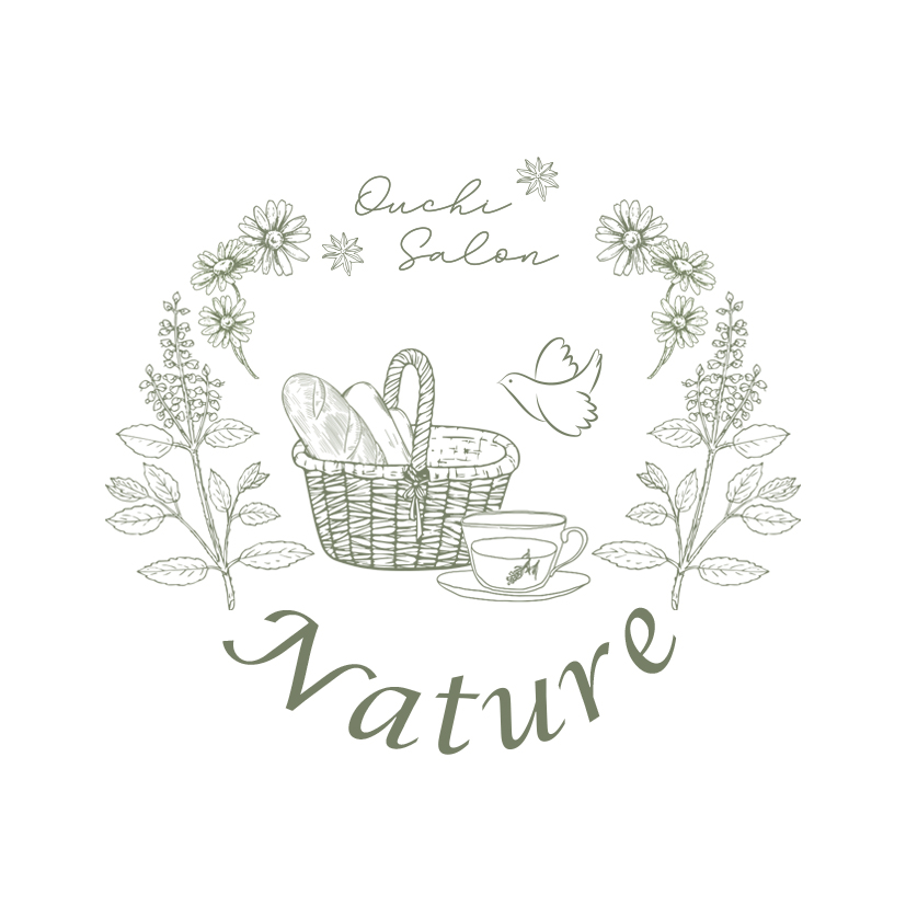 おうちサロン『Nature』　ロゴ